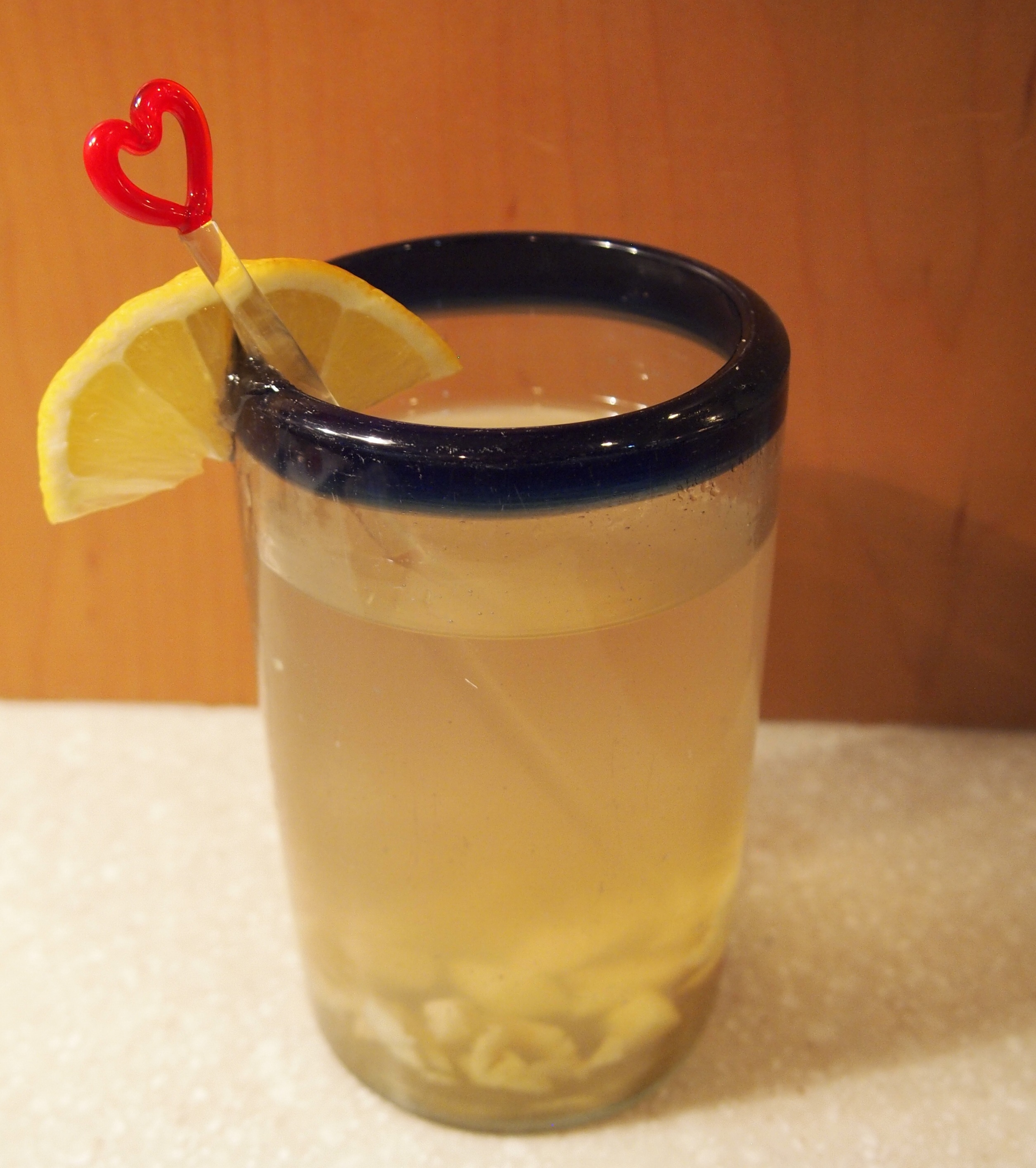 Ginger Tea in a Glass - image copyright Jo-Ann Blondin 9CupChallenge